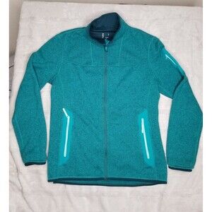 Arc'teryx Covert Full Zip Jacket COZY in a BLUE GREEN TEAL color Size MEDIUM
